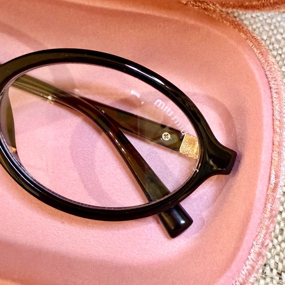 Miu Miu Dark black Glasses for Women - Picture 3 of 5